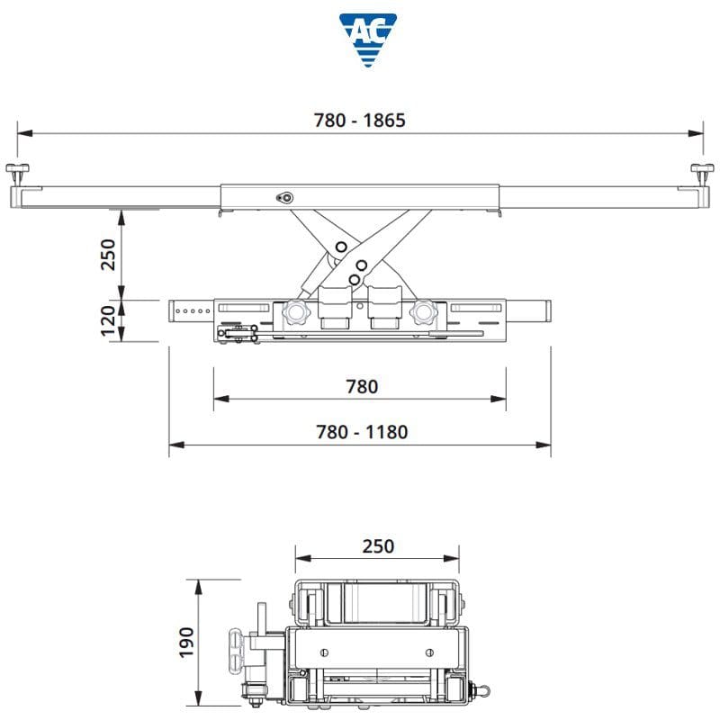 AC saksedonkraft 2600 kg til autolift eller smøregrav SD26PHL-W - Billede 4